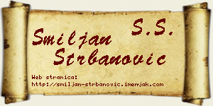 Smiljan Štrbanović vizit kartica